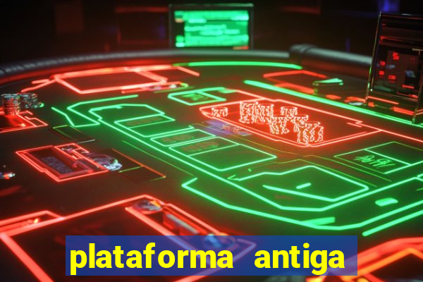 plataforma antiga de jogos